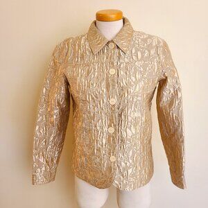 Coldwater Creek Gold Lightweight Short Dressy Jacket